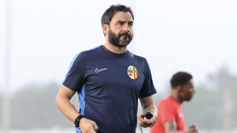 Il-kowċ ta' Birkirkara, Stefano D'Angelis kien pożittiv fil-kummenti tiegħu wara r-rebħa minima kontra FC Petrocub Hincesti tal-Moldova (ritratt ta' Birkirkara FC)