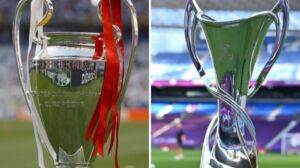 Iż-żewġ trofej tal-UEFA Champions League tal-Irġiel u tan-Nisa
