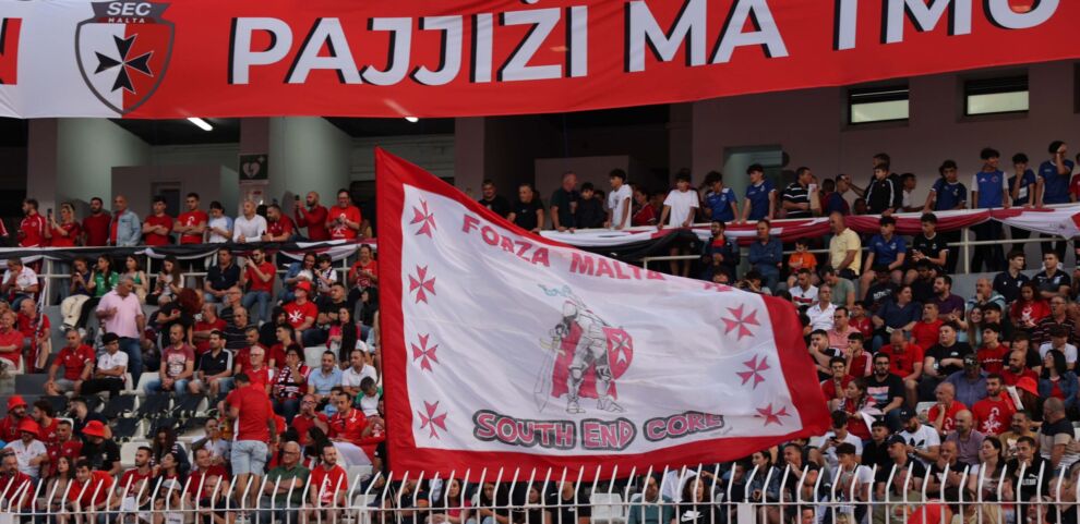 Il-partitarji tas-South End Core li llejla mistennija jkunu numerużi f’Ta’Qali b’appoġġ għat-tim nazzjonali Malti.