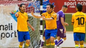 Kelna xalata ta' gowls fl-ewwel ġurnata tal-Kampjonat tal-Futsal għall-istaġun il-ġdid 2025/26.
