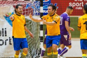 Kelna xalata ta' gowls fl-ewwel ġurnata tal-Kampjonat tal-Futsal għall-istaġun il-ġdid 2025/26.