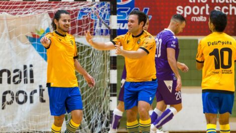 Kelna xalata ta' gowls fl-ewwel ġurnata tal-Kampjonat tal-Futsal għall-istaġun il-ġdid 2025/26.