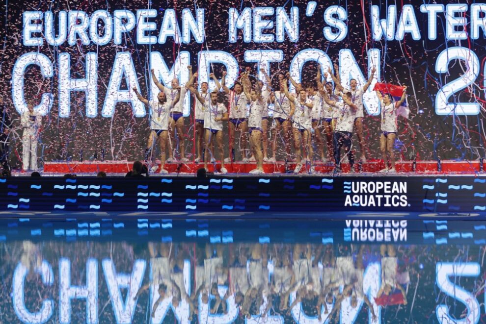 Is-Serbja champions tal-Ewropa tal-water polo