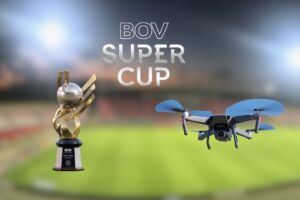 It-trofew tas-Super Cup se jkiun qed jitniżżel f'Ta'Qali mill-ajru permezz tad-drone.
