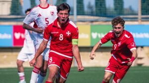 It-tim nazzjonali Malti ta' taħt is-16-il sena llum rebaħ 7-0 kontra Ġibiltà (Ritratt ta' Owen Damato)
