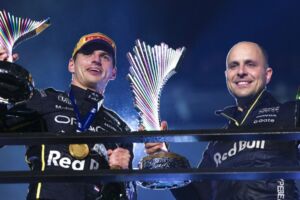 Max Verstappen ma' Gianpiero Lambiase