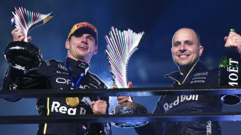 Max Verstappen ma' Gianpiero Lambiase