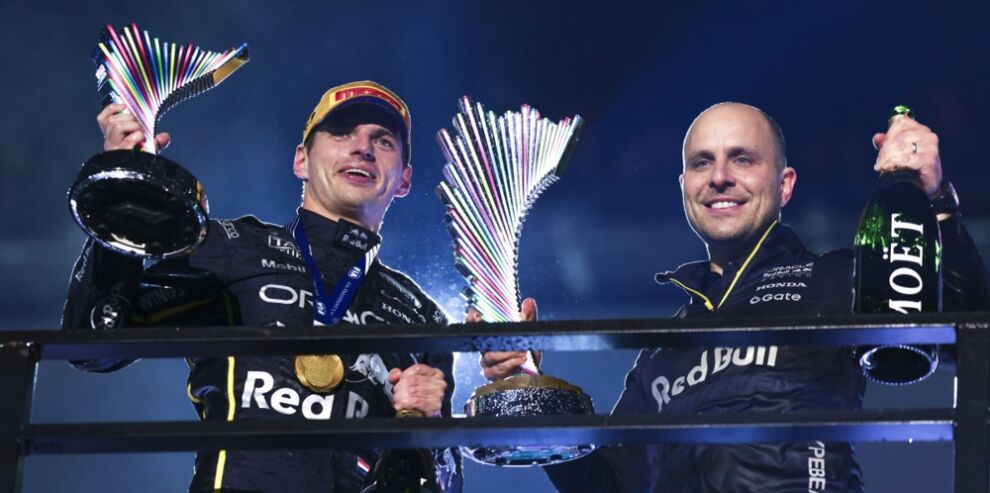 Max Verstappen ma' Gianpiero Lambiase