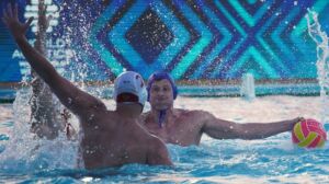 Azzjoni mill-partita bejn Mointenegro u Malta.